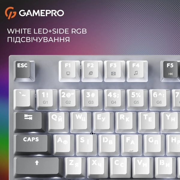 Купить Клавиатура GamePro Genesis Metallic MK144G Outemu Red Switch UA Gray (MK144G) - фото 10