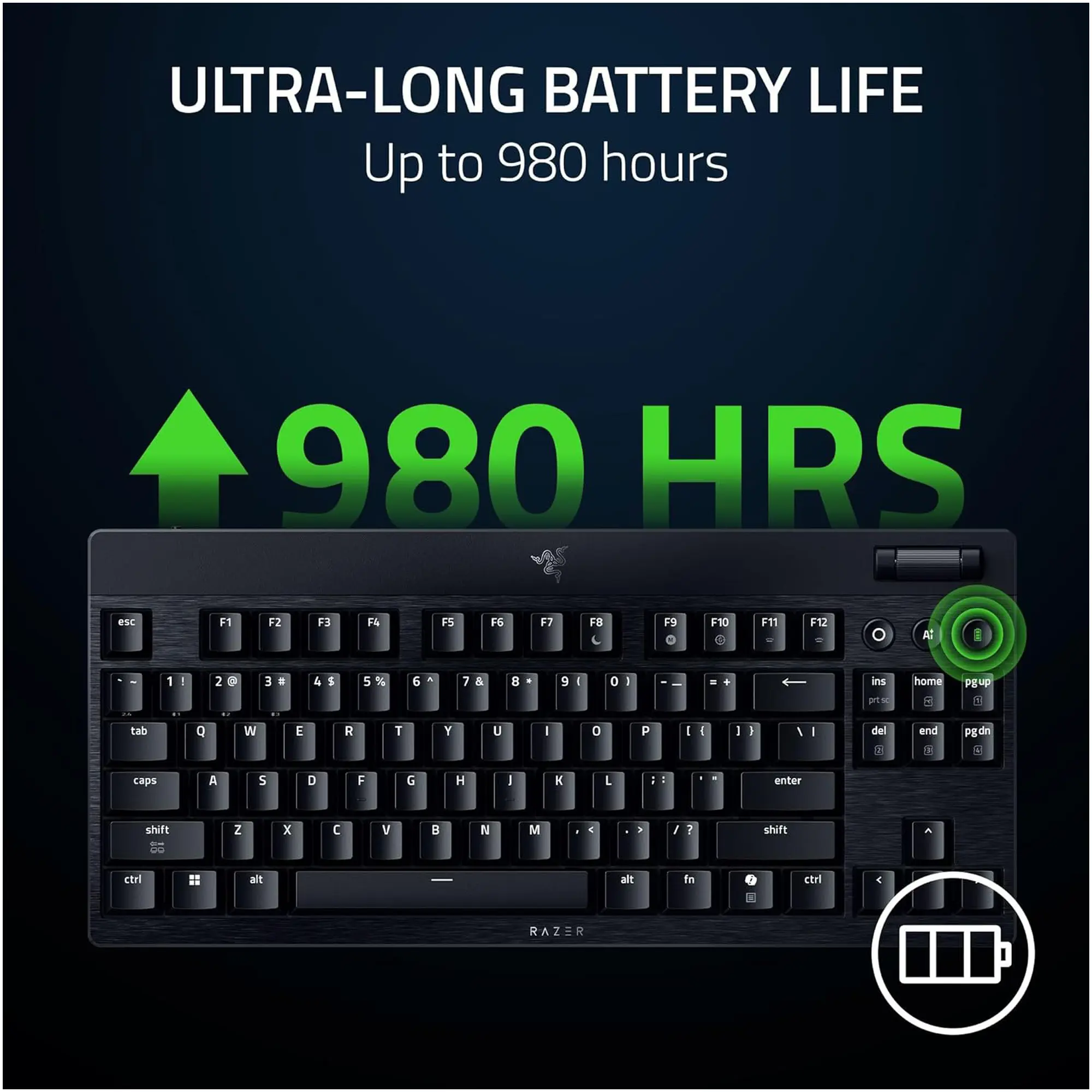 Купити Клавіатура RAZER BlackWidow V4 Low-Profile TKL Orange Switch (RZ03-05450700-R3M1) - фото 8