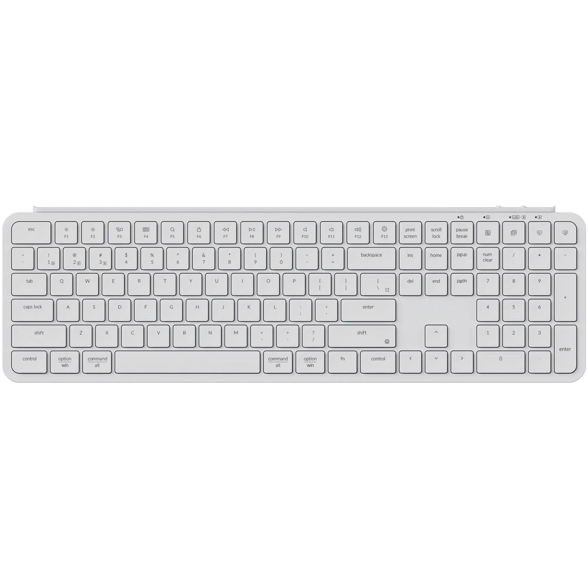 Купить Клавиатура Keychron B6 Pro USB/WL/BT Ivory White (B6P-K8-UA) - фото 1