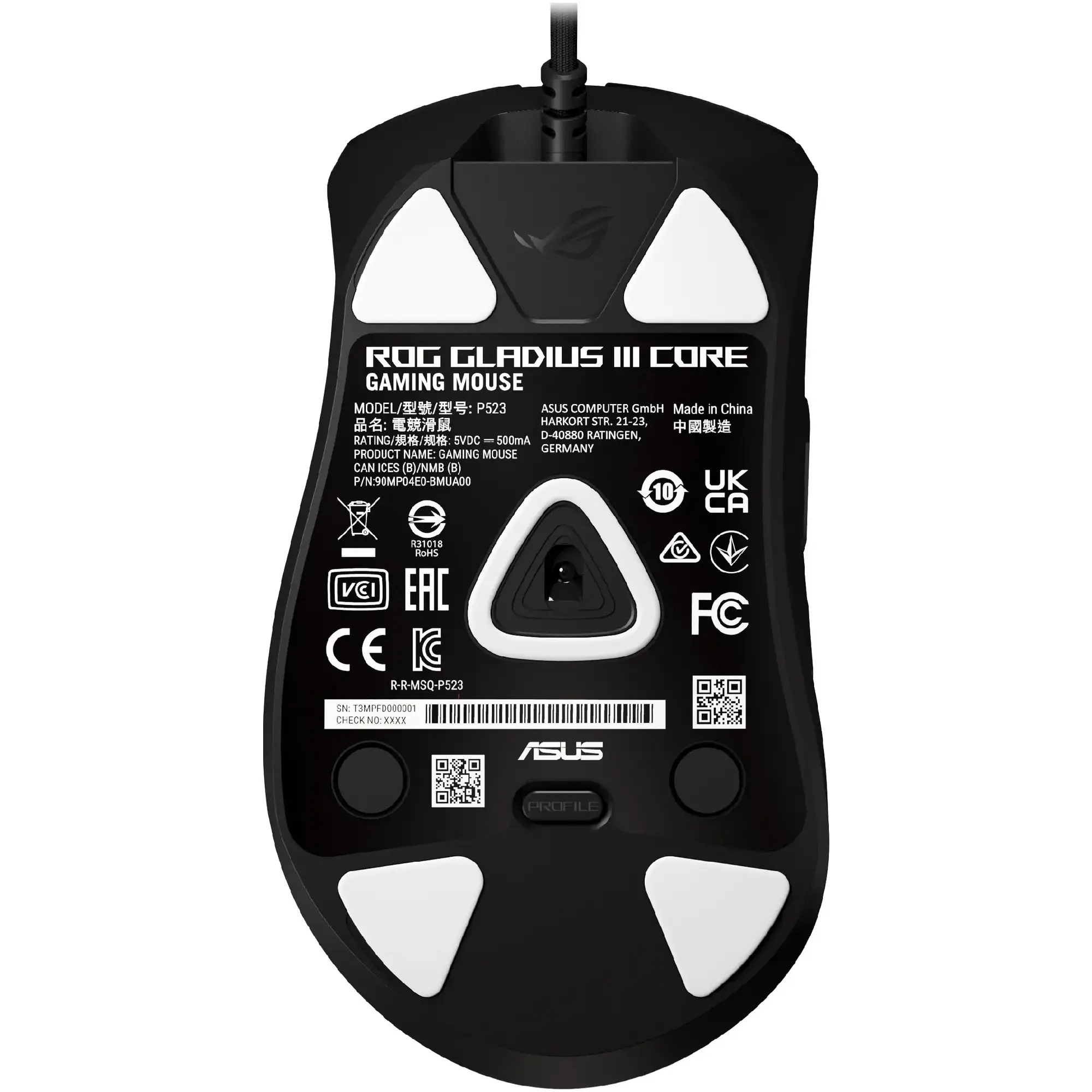 Купити Миша ASUS ROG Gladius III Core (90MP04E0-BMUA00) - фото 7