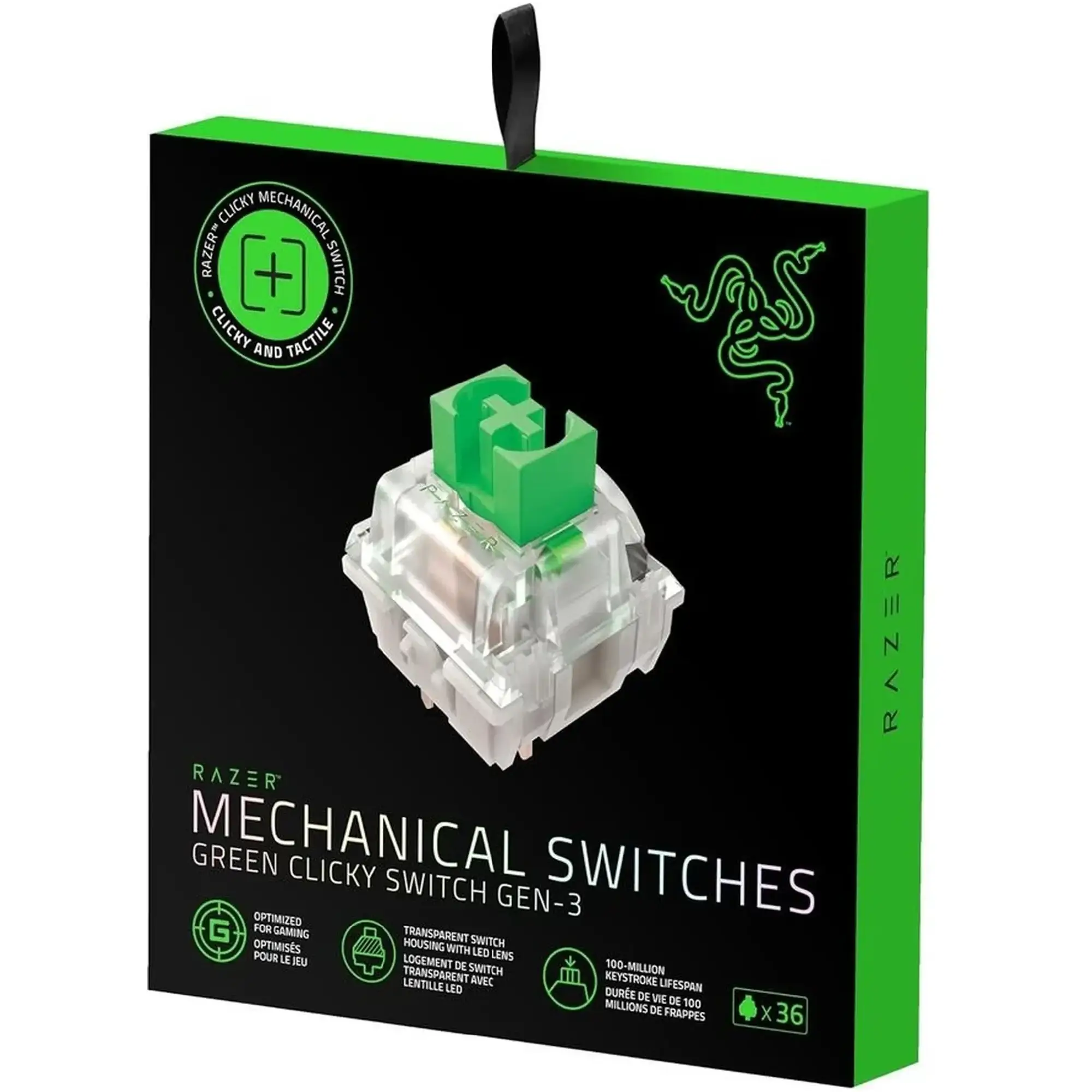 Купити Комплект перемикачів RAZER Mechanical Switches Pack - Green clicky switch (RC21-02040200-R3M1) - фото 5