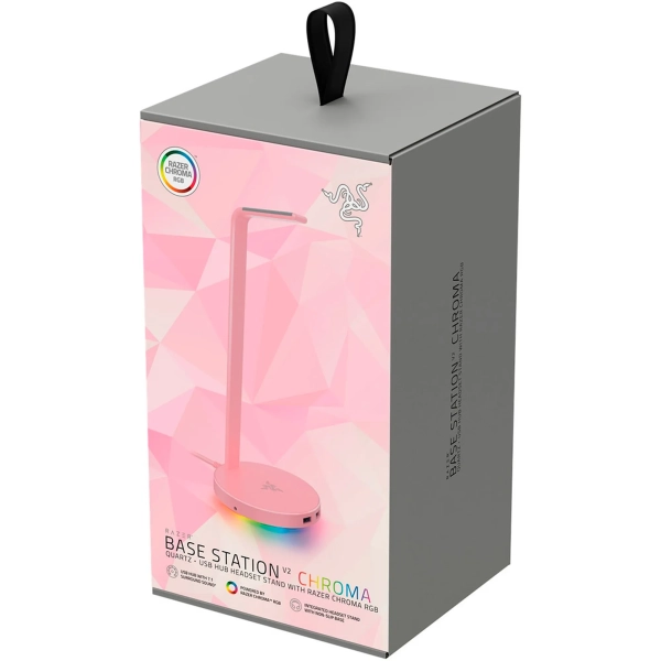 Купити Підставка для навушників Razer Base Station V2 Chroma Quartz (RC21-01510200-R3M1) - фото 5
