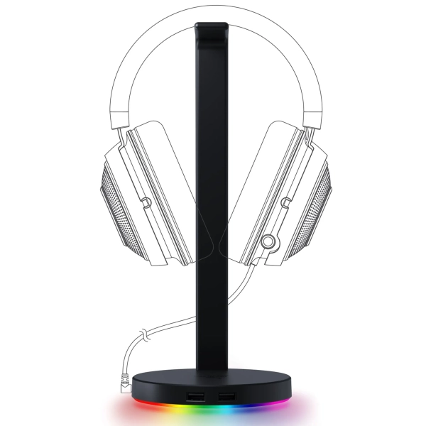 Купить Подставка для наушников Razer Base Station V2 Chroma Black (RC21-01510100-R3M1) - фото 3