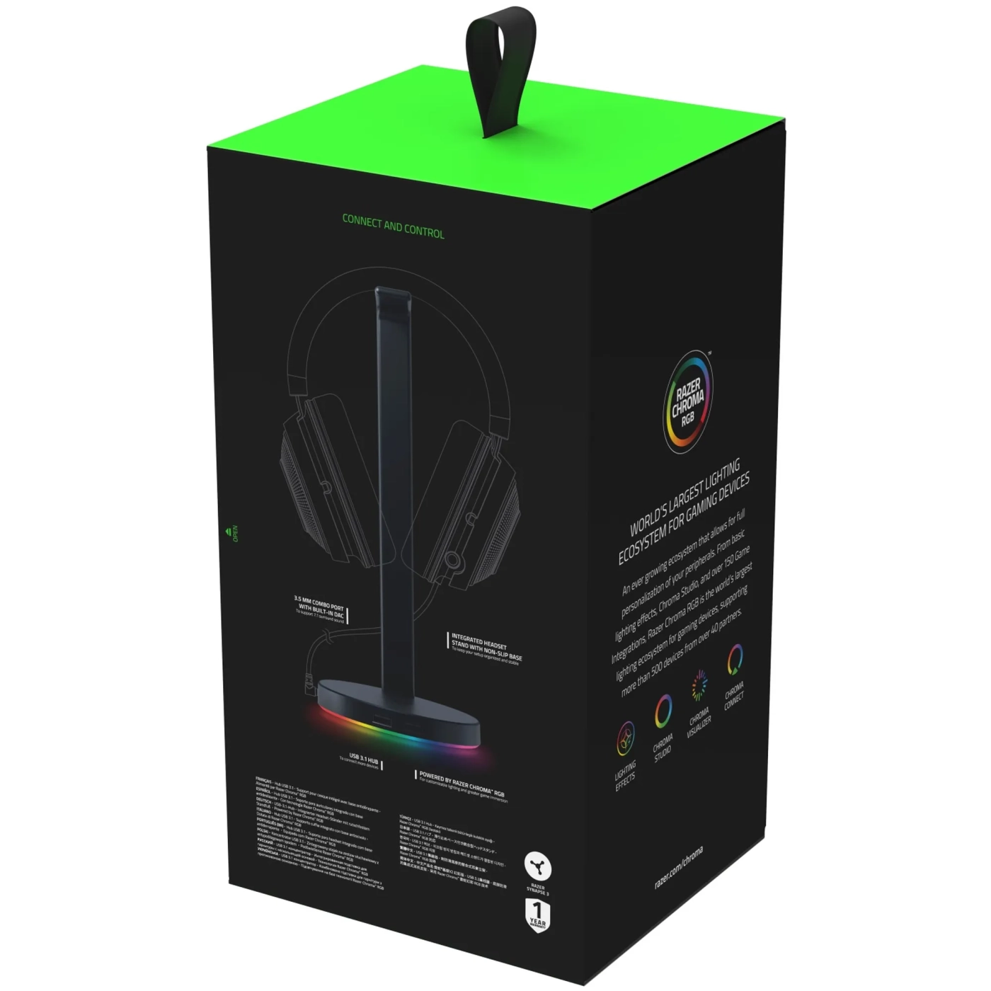 Купить Подставка для наушников Razer Base Station V2 Chroma Black (RC21-01510100-R3M1) - фото 7