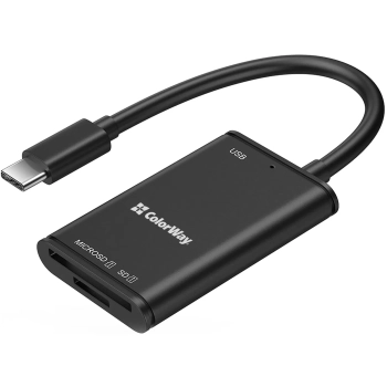 Купить Кардридер ColorWay USB-C to USB 3.0/SD/MicroSD (CW-CR-02) - фото 1
