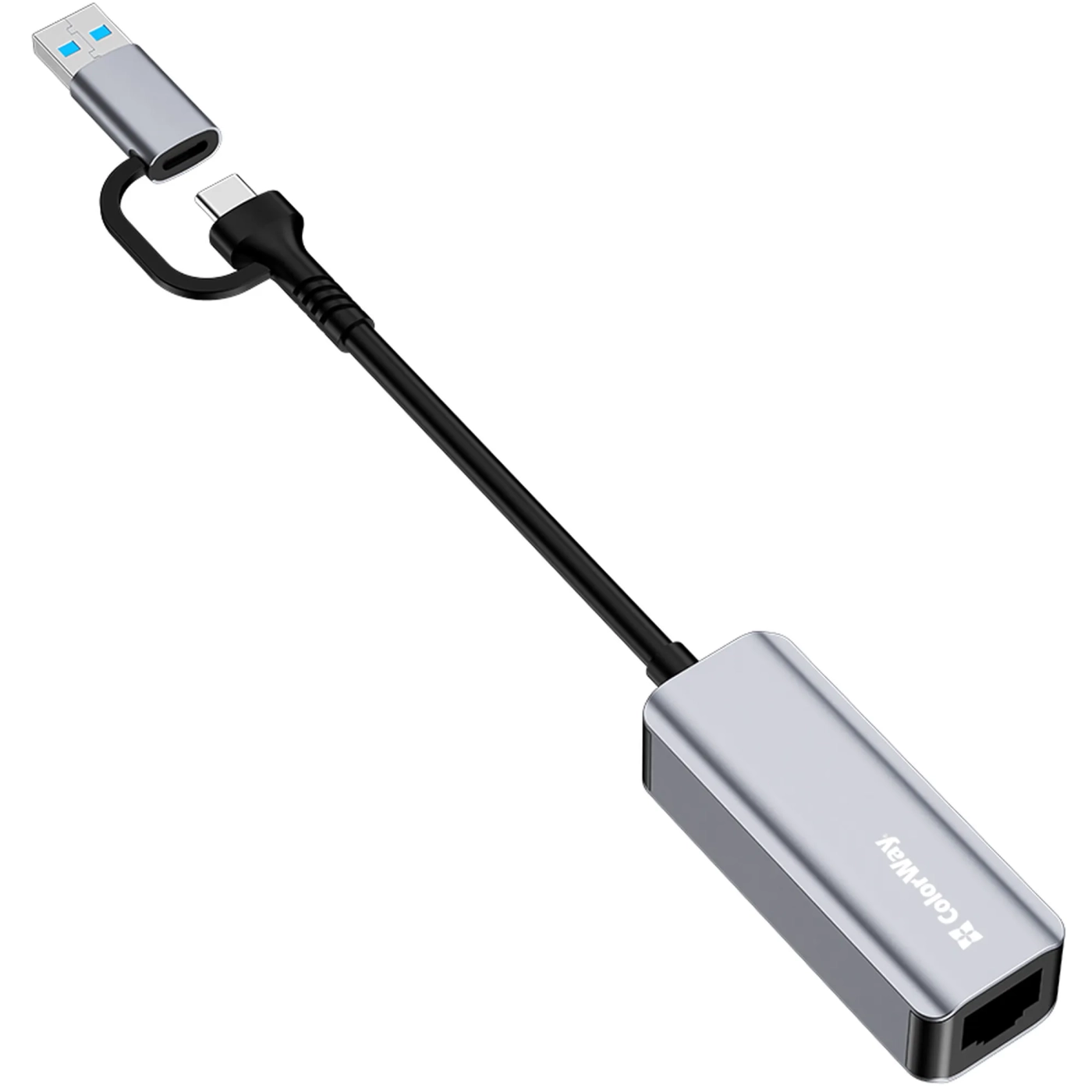 Купити Мережевий адаптер ColorWay USB-A/USB-С 3.0 - RJ45 Gigabit Ethernet (CW-AD-CRG) - фото 3