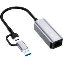 Купити Мережевий адаптер ColorWay USB-A/USB-С 3.0 - RJ45 Gigabit Ethernet (CW-AD-CRG) - фото 4
