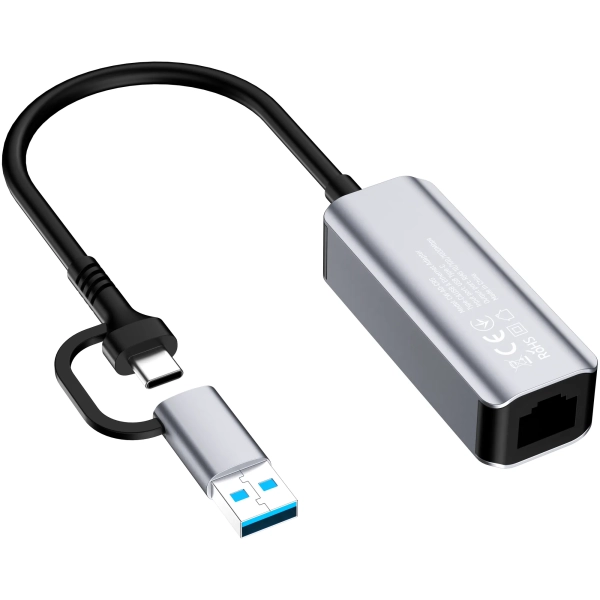 Купити Мережевий адаптер ColorWay USB-A/USB-С 3.0 - RJ45 Gigabit Ethernet (CW-AD-CRG) - фото 4