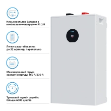 Купить Аккумуляторная батарея DEYE SE-F16-С LiFePO4 LV 51.2v 314Ah 16kwh (SE-F16-С) - фото 4