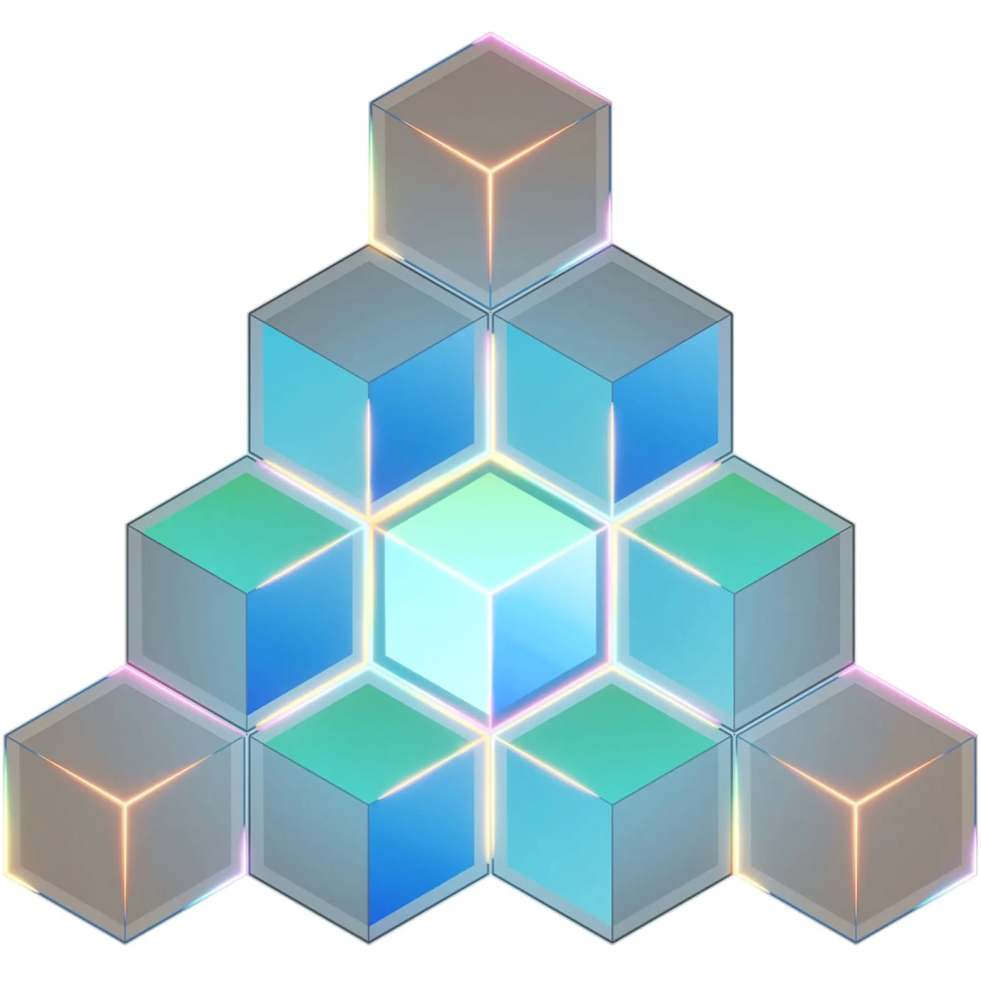 Купити Набір настінних світильників Govee H606A Glide Hexagon Light, 7, RGBIC, WI-FI/Bluetooth Белый (H606AC81) - фото 1