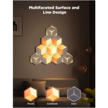 Купити Набір настінних світильників Govee H606A Glide Hexagon Light, 7, RGBIC, WI-FI/Bluetooth Белый (H606AC81) - фото 3
