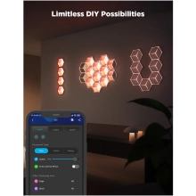 Купити Набір настінних світильників Govee H606A Glide Hexagon Light, 7, RGBIC, WI-FI/Bluetooth Белый (H606AC81) - фото 5