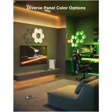 Купити Набір настінних світильників Govee H606A Glide Hexagon Light, 7, RGBIC, WI-FI/Bluetooth Белый (H606AC81) - фото 6