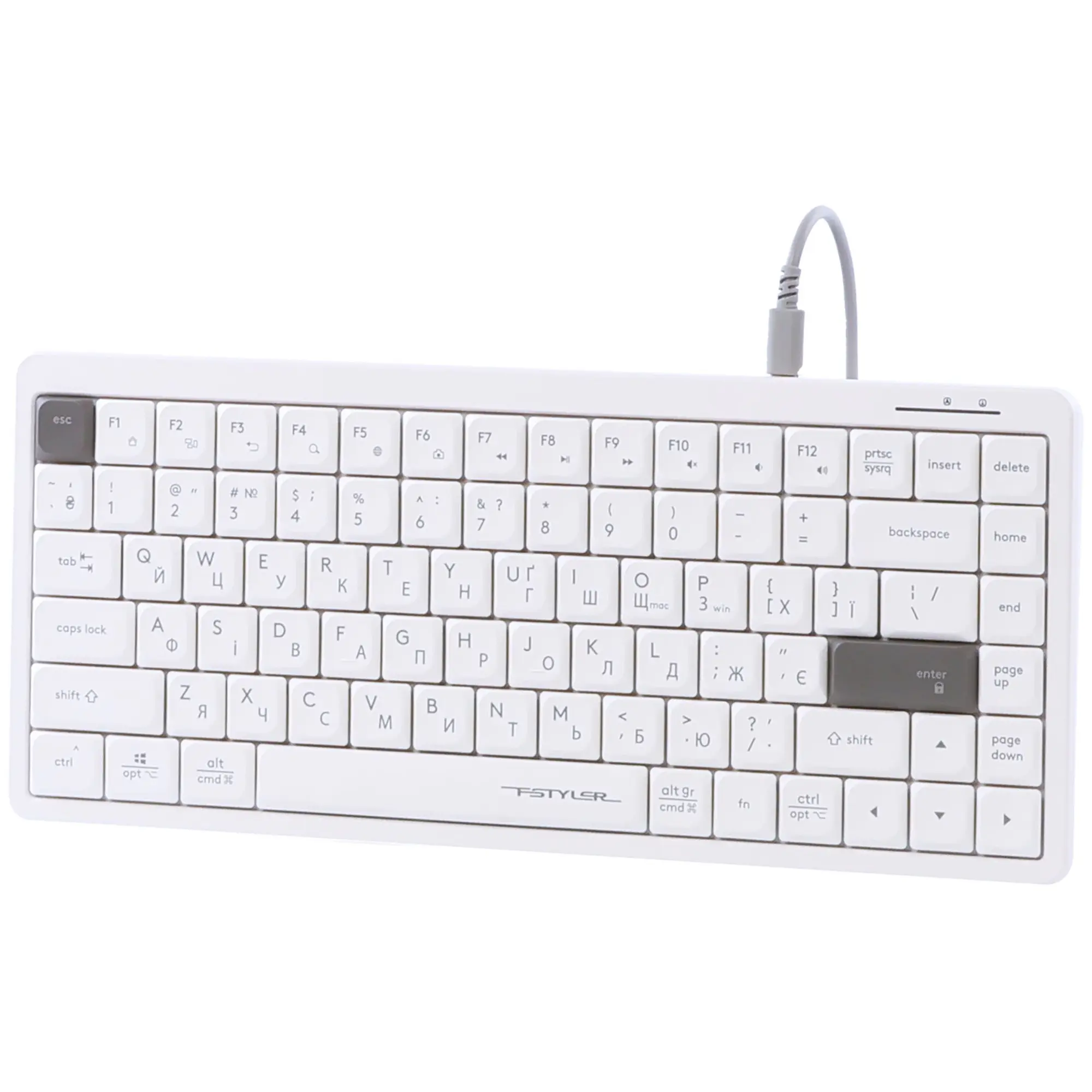 Купити Клавіатура A4Tech Fstyler FX53 White - фото 3