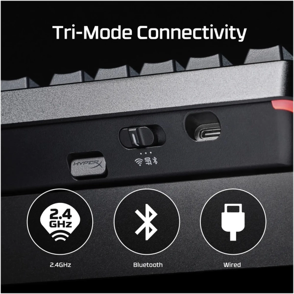 Купити Клавіатура HyperX Alloy Rise 75 PBT HX Red Wireless (91Y91AA) - фото 7