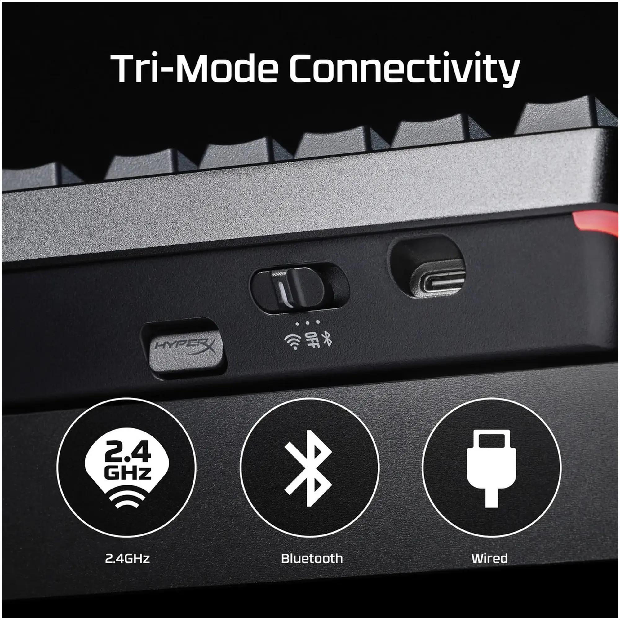Купити Клавіатура HyperX Alloy Rise 75 PBT HX Red Wireless (91Y91AA) - фото 7