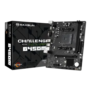 Купити Материнська плата Maxsun MS-Challenger B450M (sAM4, AMD B450, DDR4, mATX) - фото 1