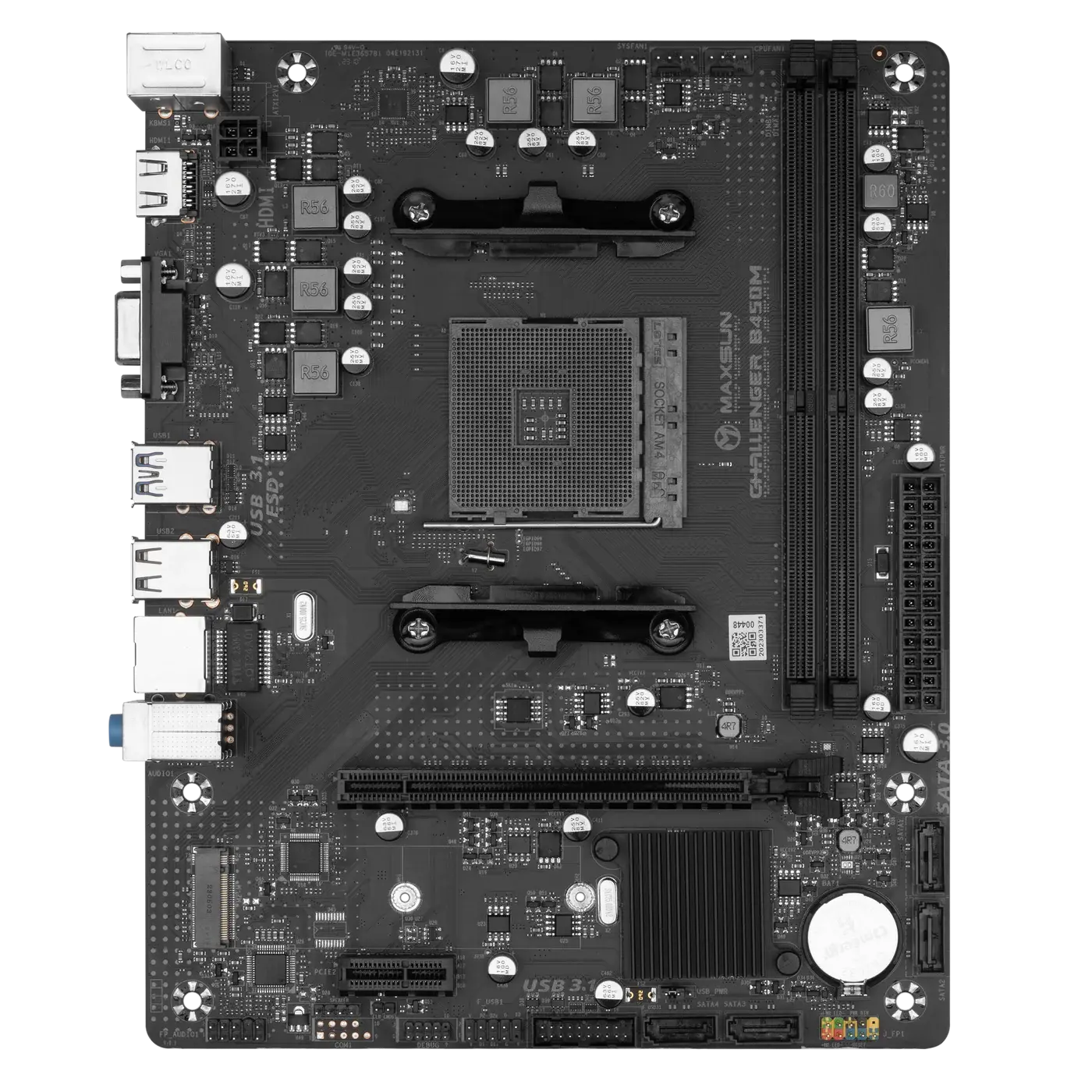 Купити Материнська плата Maxsun MS-Challenger B450M (sAM4, AMD B450, DDR4, mATX) - фото 3