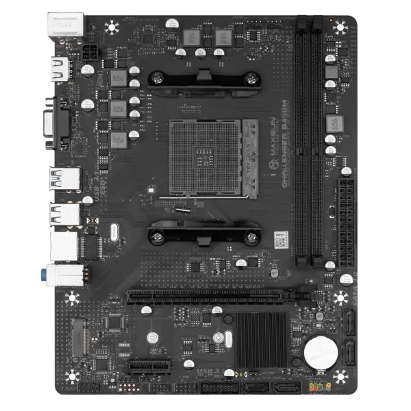 Купити Материнська плата Maxsun MS-Challenger B450M (sAM4, AMD B450, DDR4, mATX) - фото 3