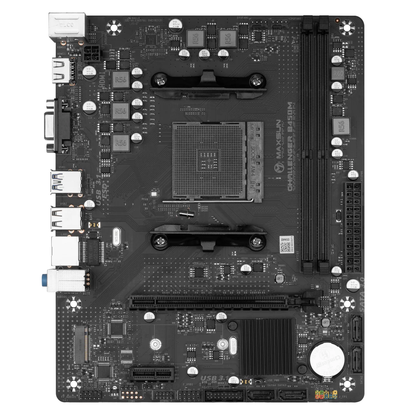 Купити Материнська плата Maxsun MS-Challenger B450M (sAM4, AMD B450, DDR4, mATX) - фото 3