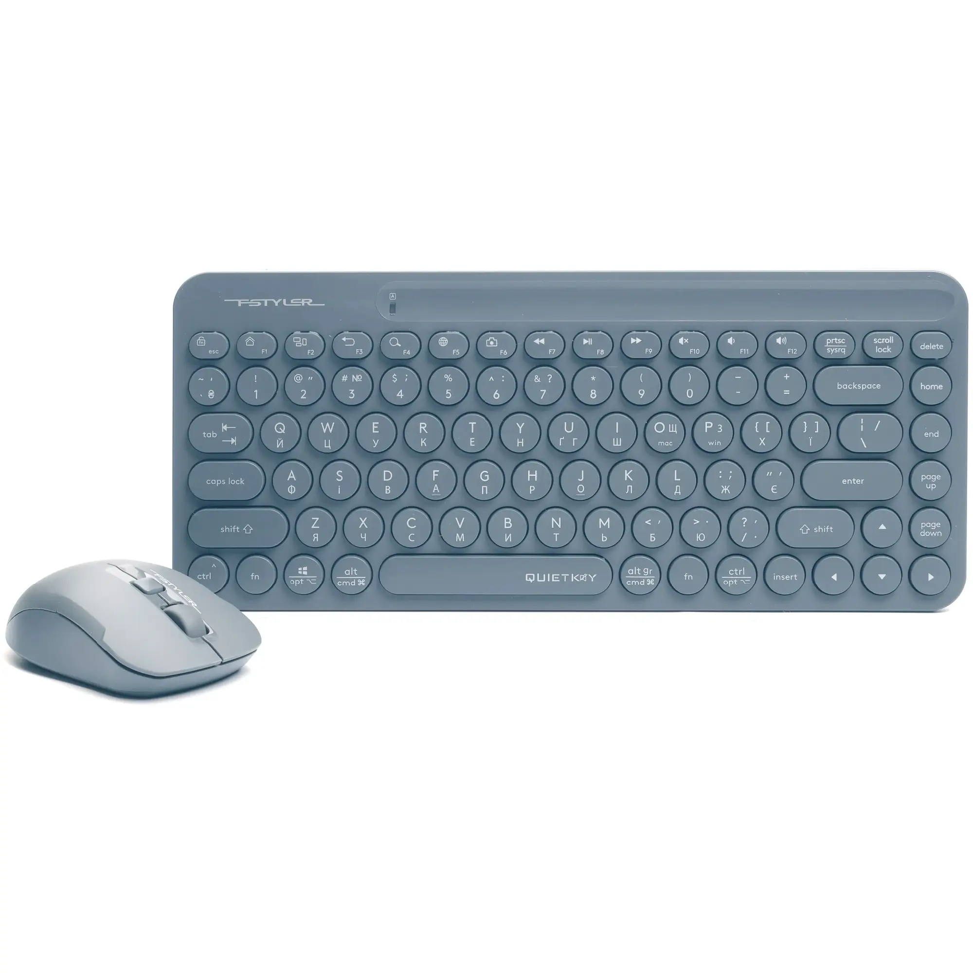 Купити Комплект клавіатура та мишка A4Tech FG3200 Air2 Wireless Blue - фото 1