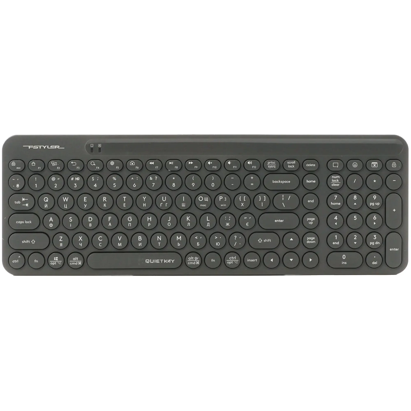 Купити Комплект клавіатура та мишка A4Tech FG3300 Air2 USB UA Grey - фото 4