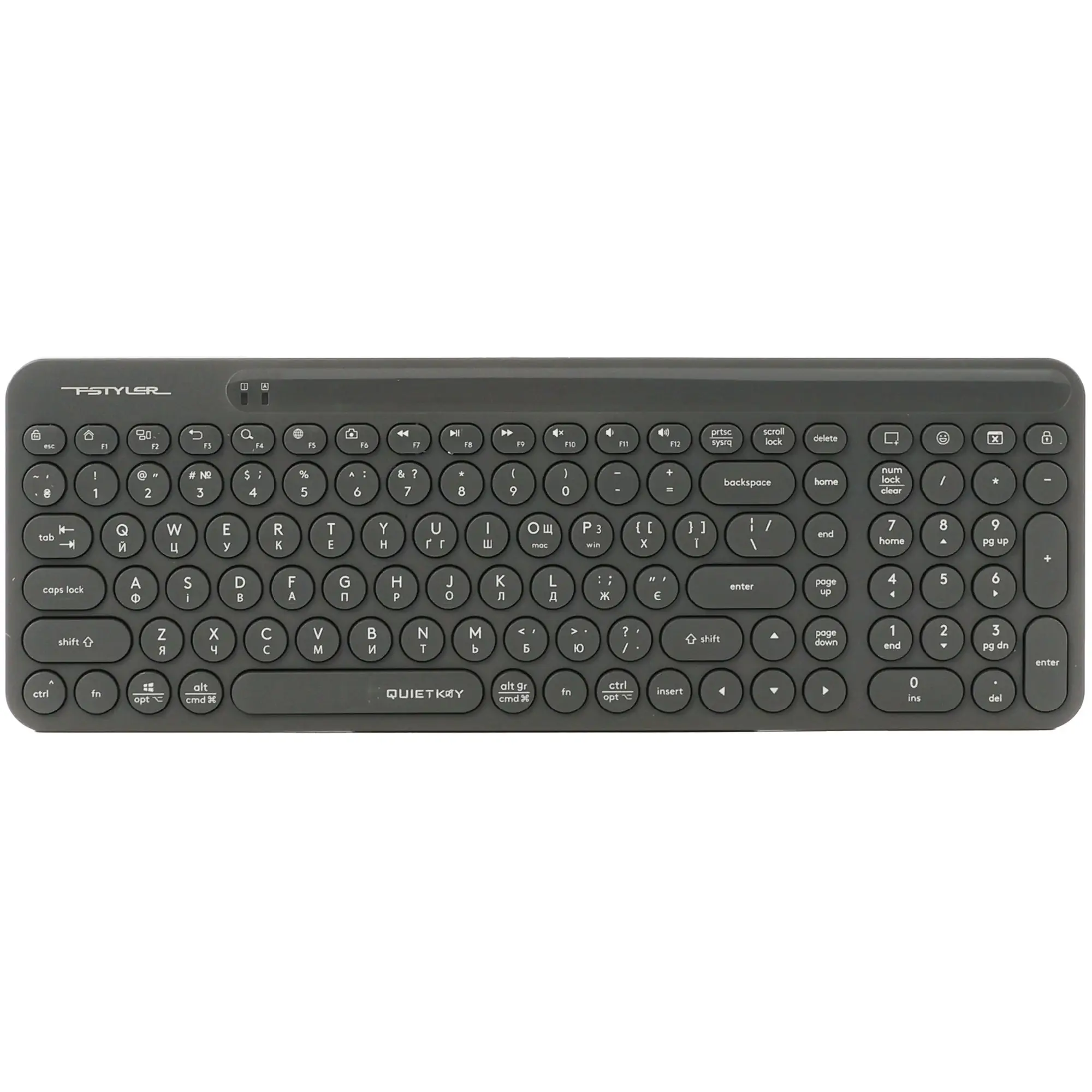 Купити Комплект клавіатура та мишка A4Tech FG3300 Air2 USB UA Grey - фото 4
