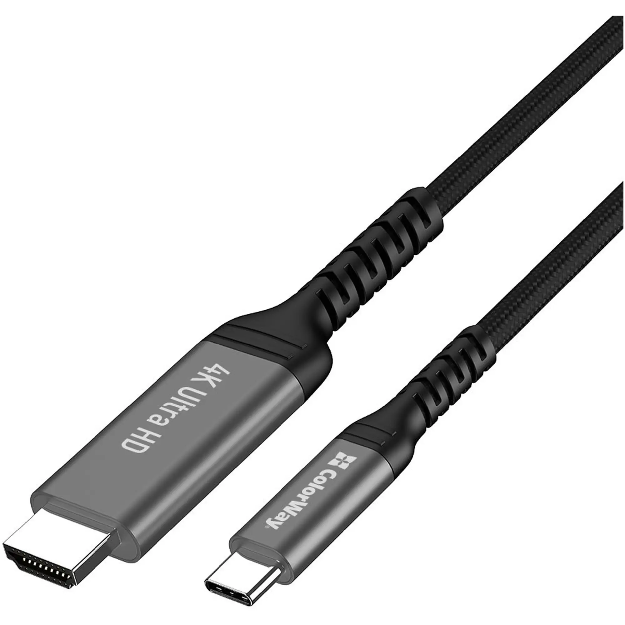 Купить Кабель ColorWay USB-C to HDMI 2 м Black (CW-CBCHD077-BK) - фото 2