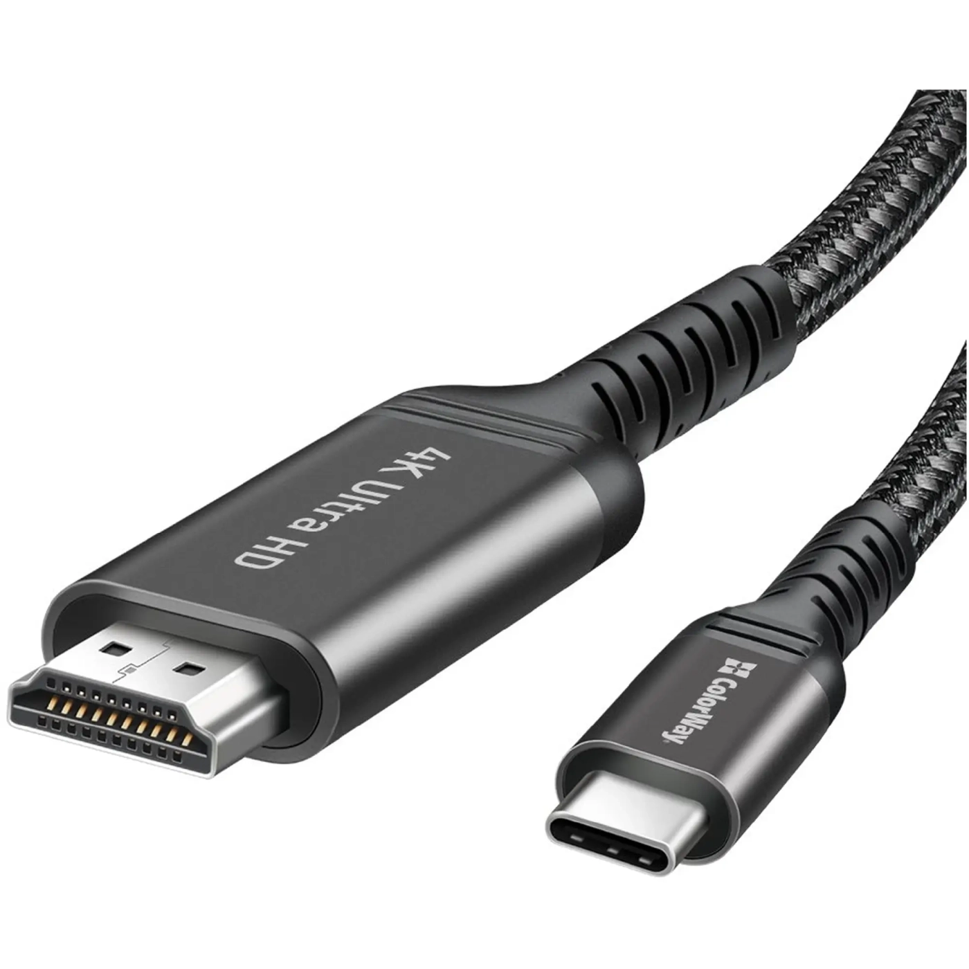 Купить Кабель ColorWay USB-C to HDMI 2 м Black (CW-CBCHD077-BK) - фото 3