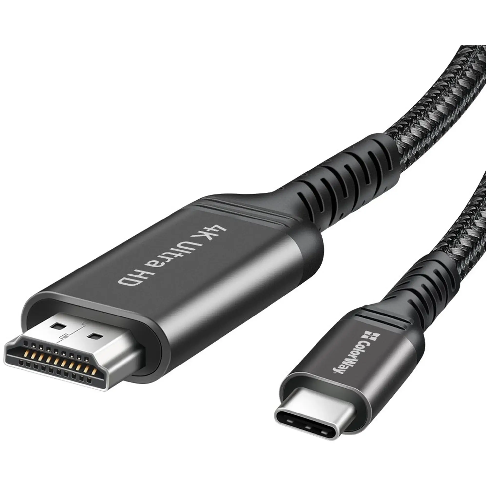 Купить Кабель ColorWay USB-C to HDMI 2 м Black (CW-CBCHD077-BK) - фото 3