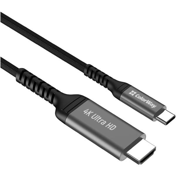 Купить Кабель ColorWay USB-C to HDMI 2 м Black (CW-CBCHD077-BK) - фото 4