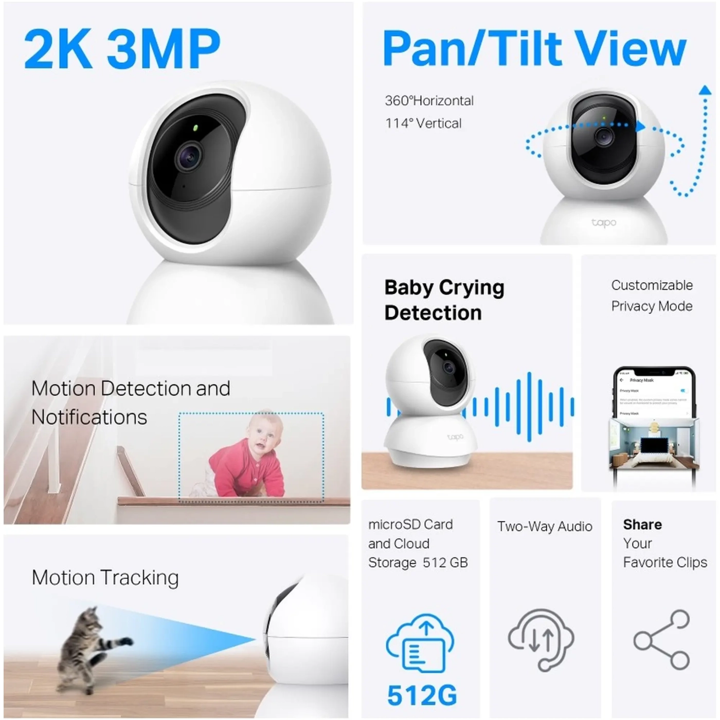 Купить Умная камера TP-LINK Tapo C210P2 - фото 6