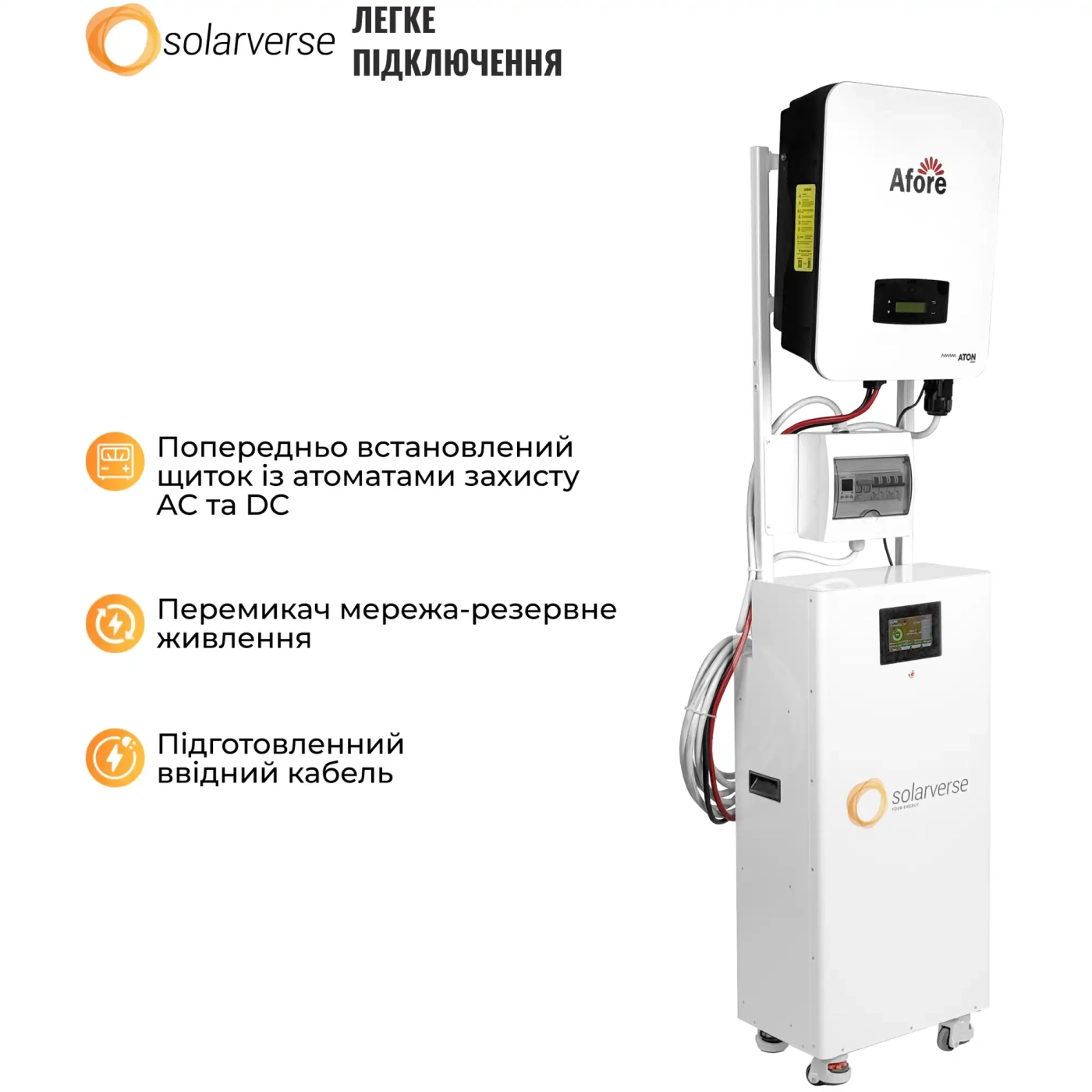 Купить Система хранения энергии Solarverse HomeOne 5kW 14.3kWh 1BAT LiFePO4 6000 циклов (SVS-1AF5K1-SV14.3K1-1) - фото 5