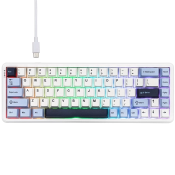 Купить Клавиатура Ajazz AK680 MAX Magnetic Switches RGB USB White (AK680-M-BWD-AW) - фото 1