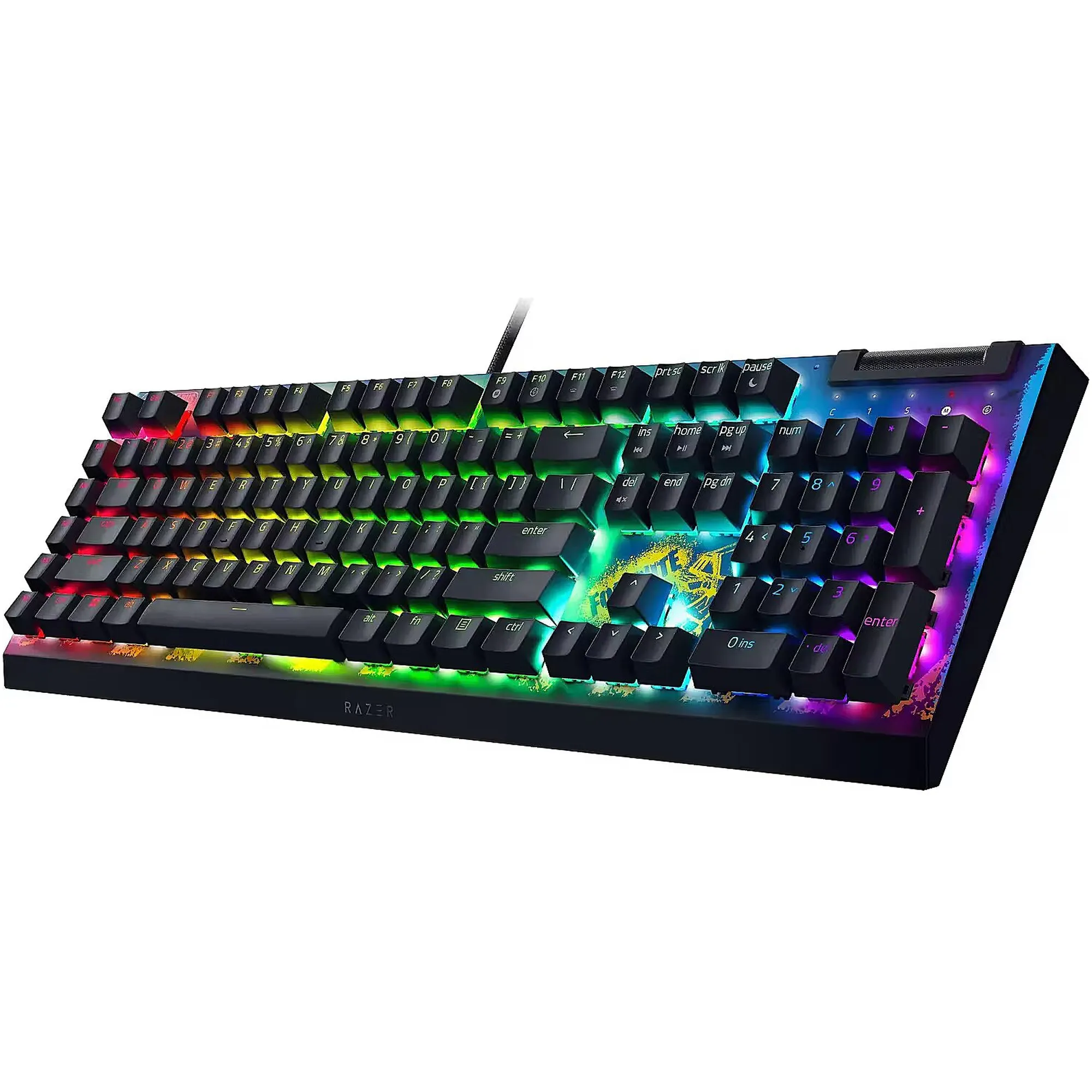 Купить Клавиатура RAZER BlackWidow V4 X Yellow Switch FORTNITE (RZ03-04703600-R3M1) - фото 4