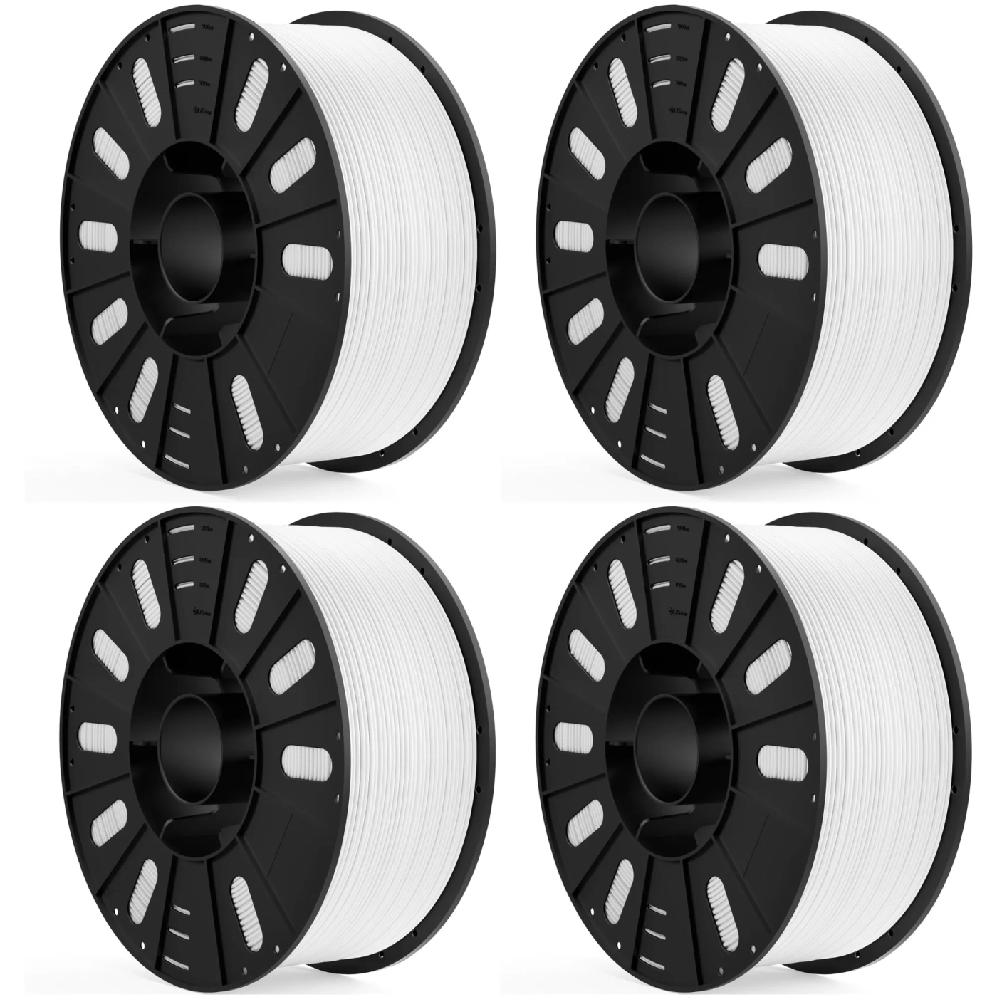 Купить PLA Filament (пластик) для 3D принтера ELEGOO 4x3кг, 1.75мм, белый (50.203.0627) - фото 1