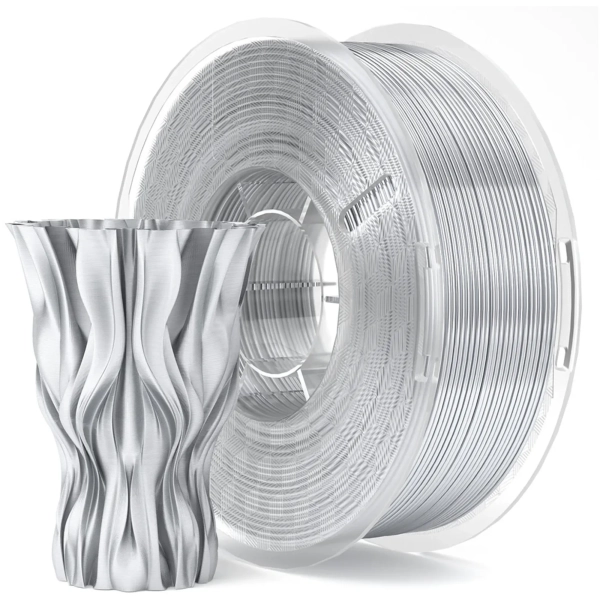Купить PLA Filament (пластик) для 3D принтера ELEGOO шелковый блеск 1кг, 1.75мм, серебристый (50.203.0692) - фото 2
