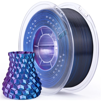 Купить PLA Filament (пластик) для 3D принтера ELEGOO шелковый блеск 1кг, 1.75мм, сине-фиолетово-черный (50.203.0336) - фото 1
