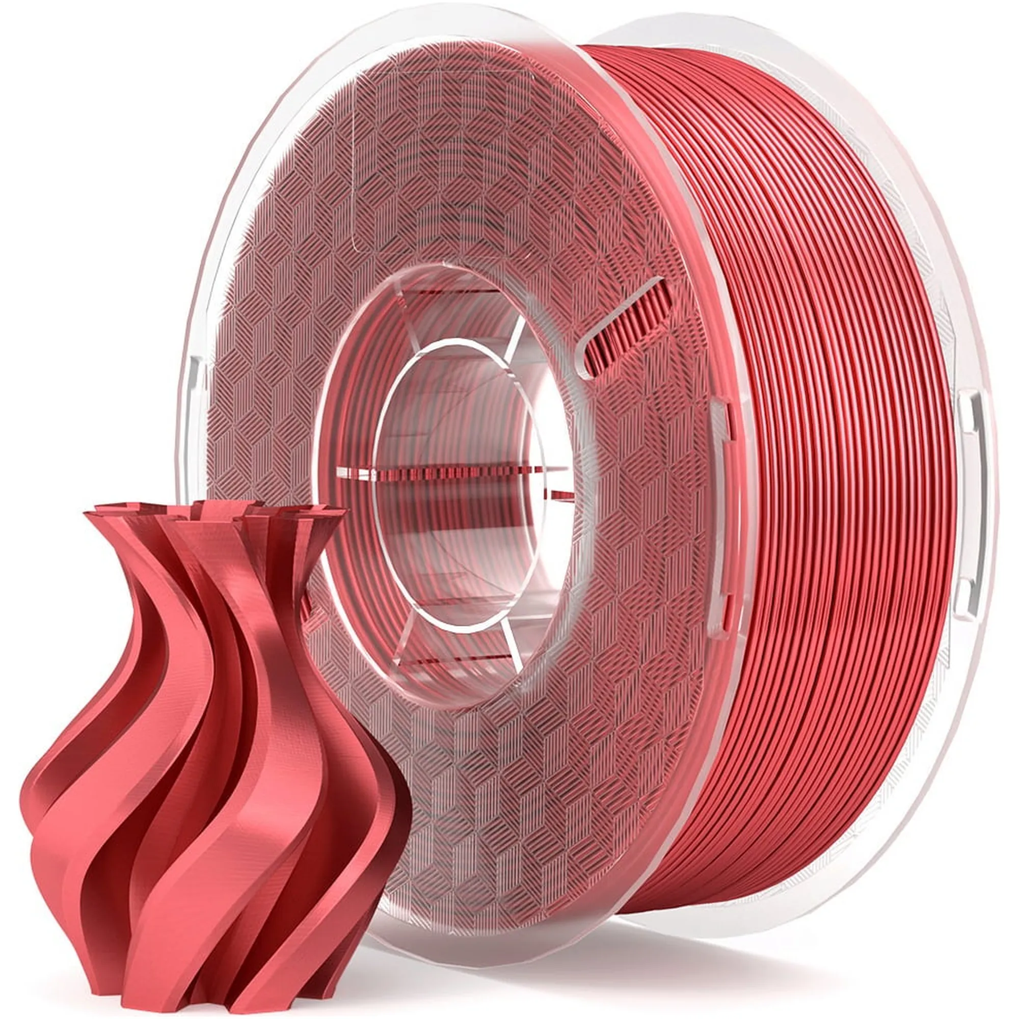 Купить PLA Filament (пластик) для 3D принтера ELEGOO шелковый блеск 1кг, 1.75мм, красный (50.203.0338) - фото 1