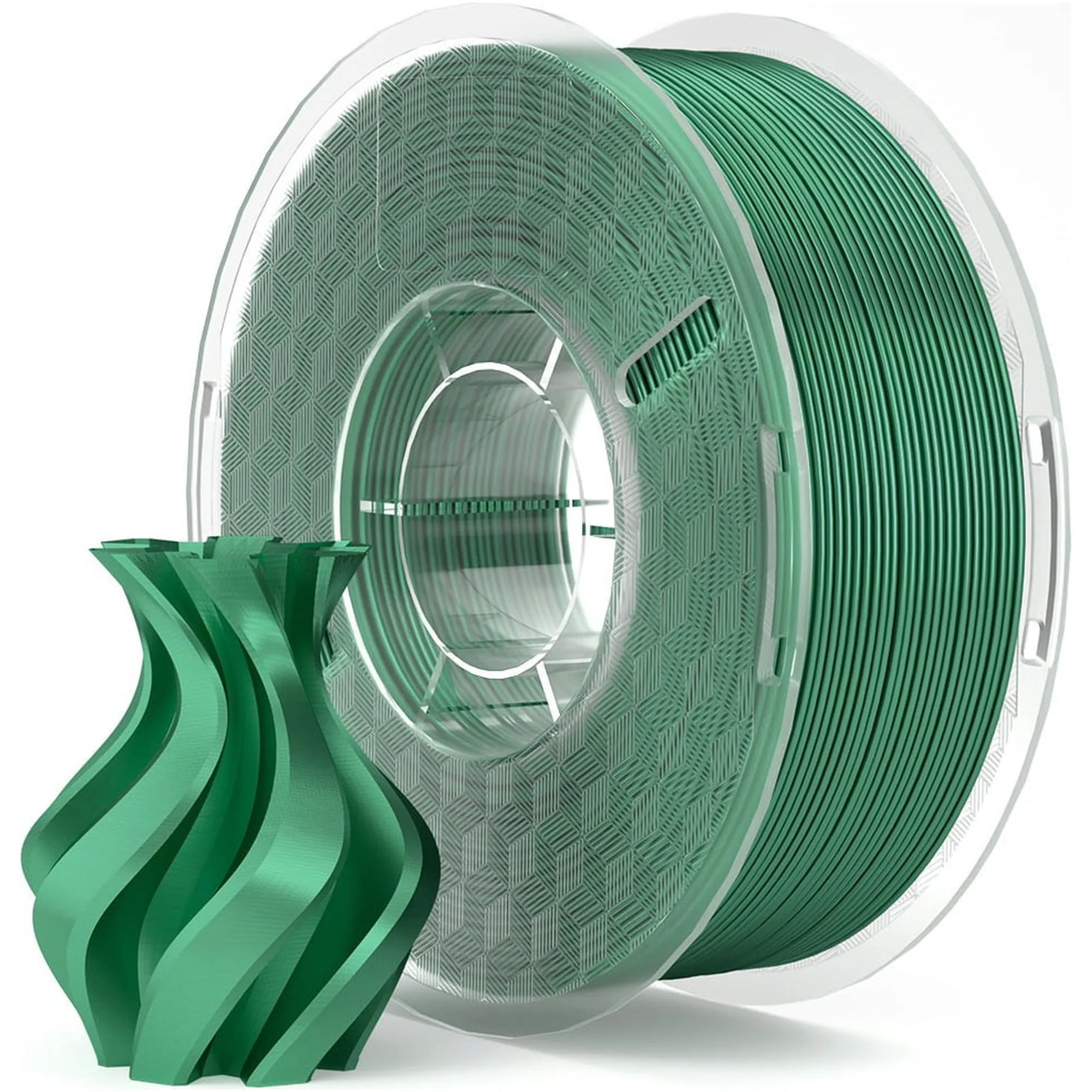 Купить PLA Filament (пластик) для 3D принтера ELEGOO шелковый блеск 1кг, 1.75мм, зеленый (50.203.0339) - фото 1