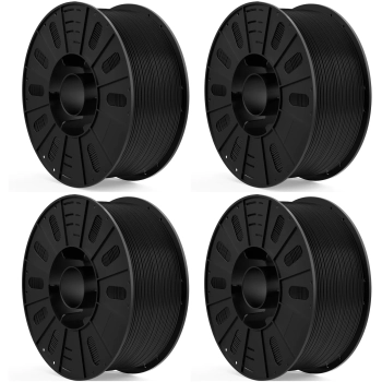 Купити PLA Plus Filament (пластик) для 3D принтера ELEGOO 4x3кг, 1.75мм, чорний (50.203.0626) - фото 1