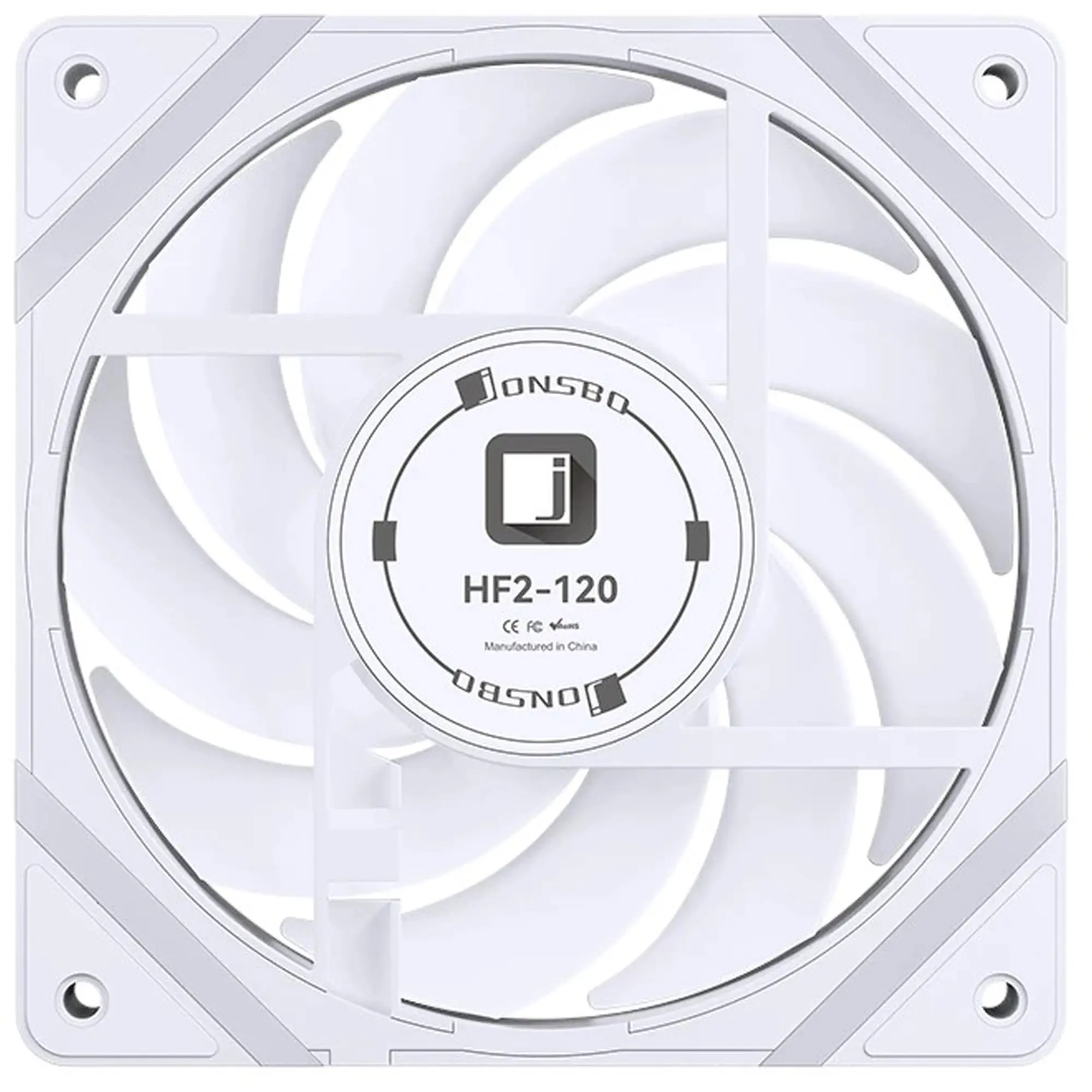 Купити Вентилятор JONSBO HF2-120W ARGB White - фото 8
