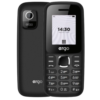 Купити Мобільний телефон ERGO B184 Black - фото 1