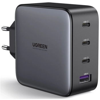 Купить Зарядное устройство Ugreen CD226 4xUSB 100W GaN (3хUSB-C+USB-A) Grey (15337) - фото 1