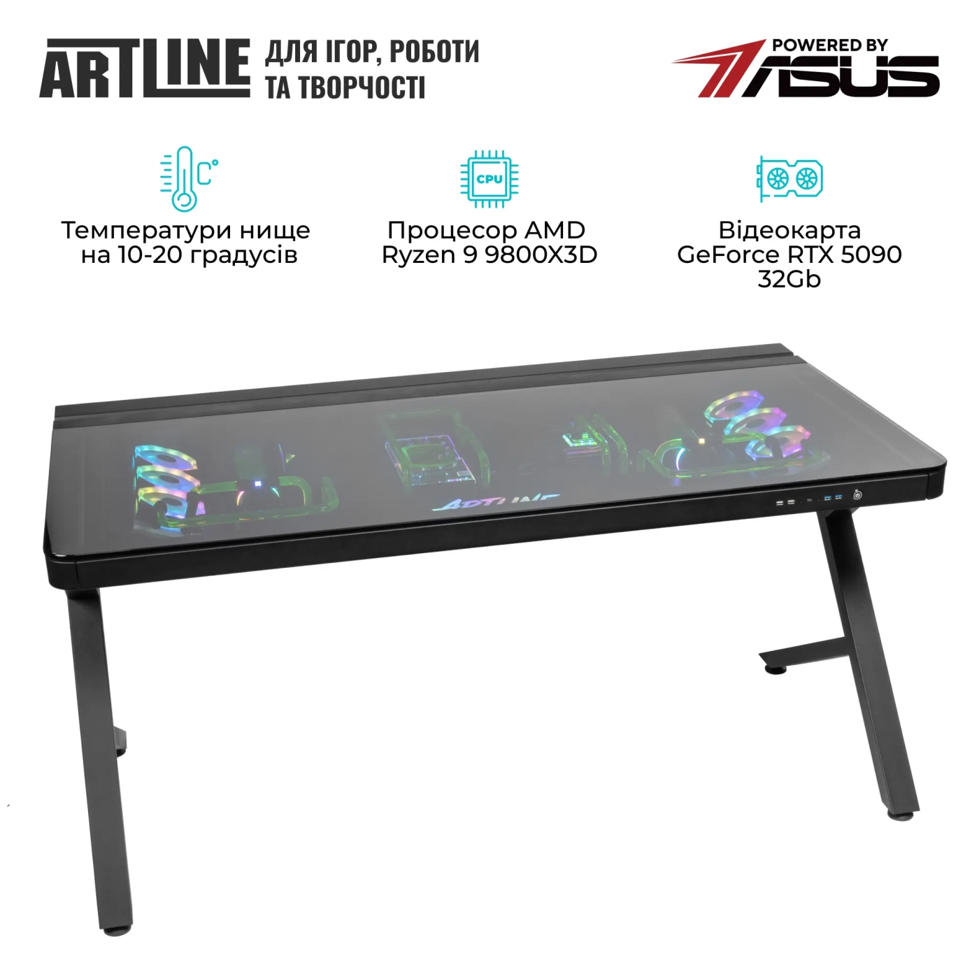 Купити Комп'ютер в столі ARTLINE Overlord DESKPro Windows 11 Pro (DESKProv15Win) - фото 7