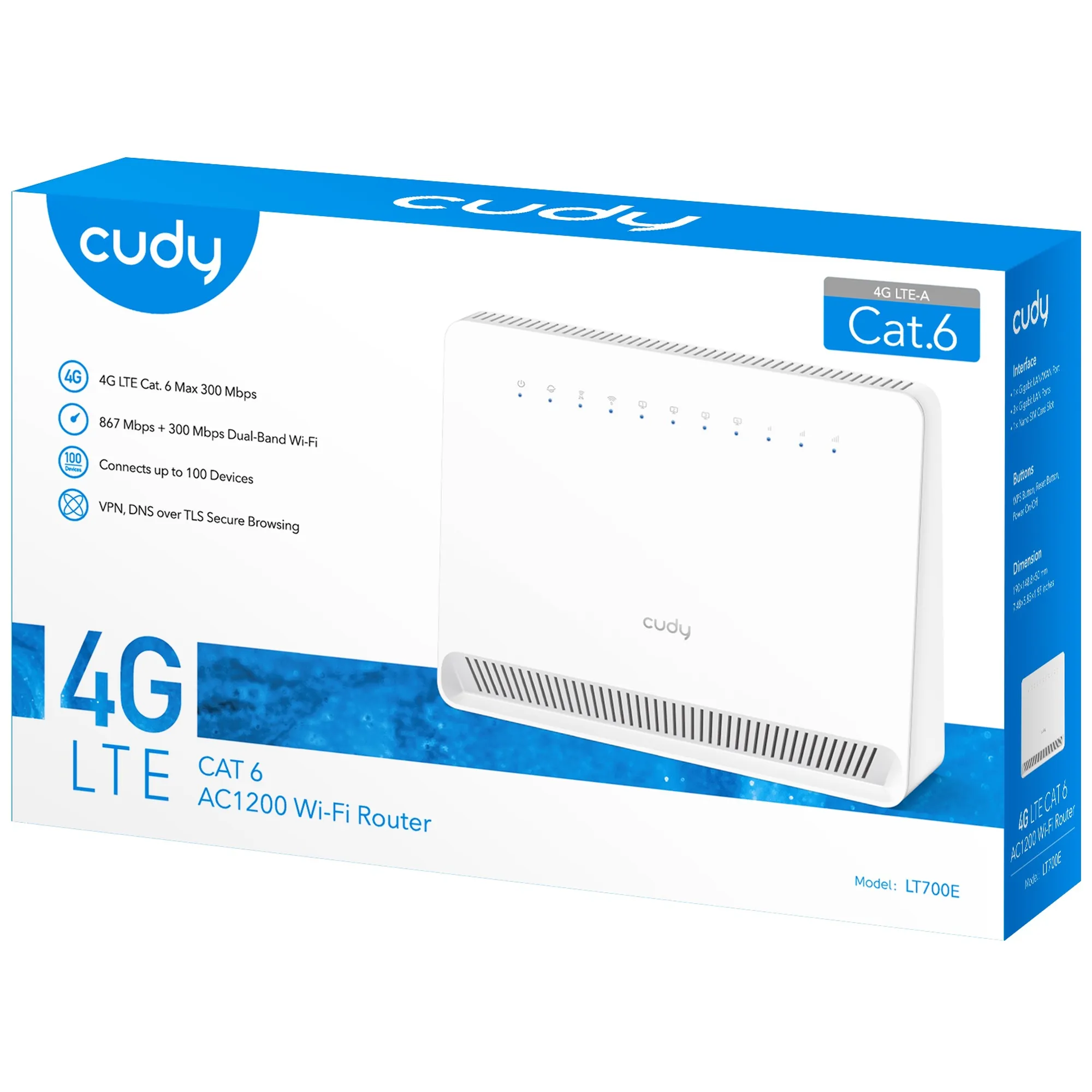 Купити Маршрутизатор Cudy LT700E - фото 5