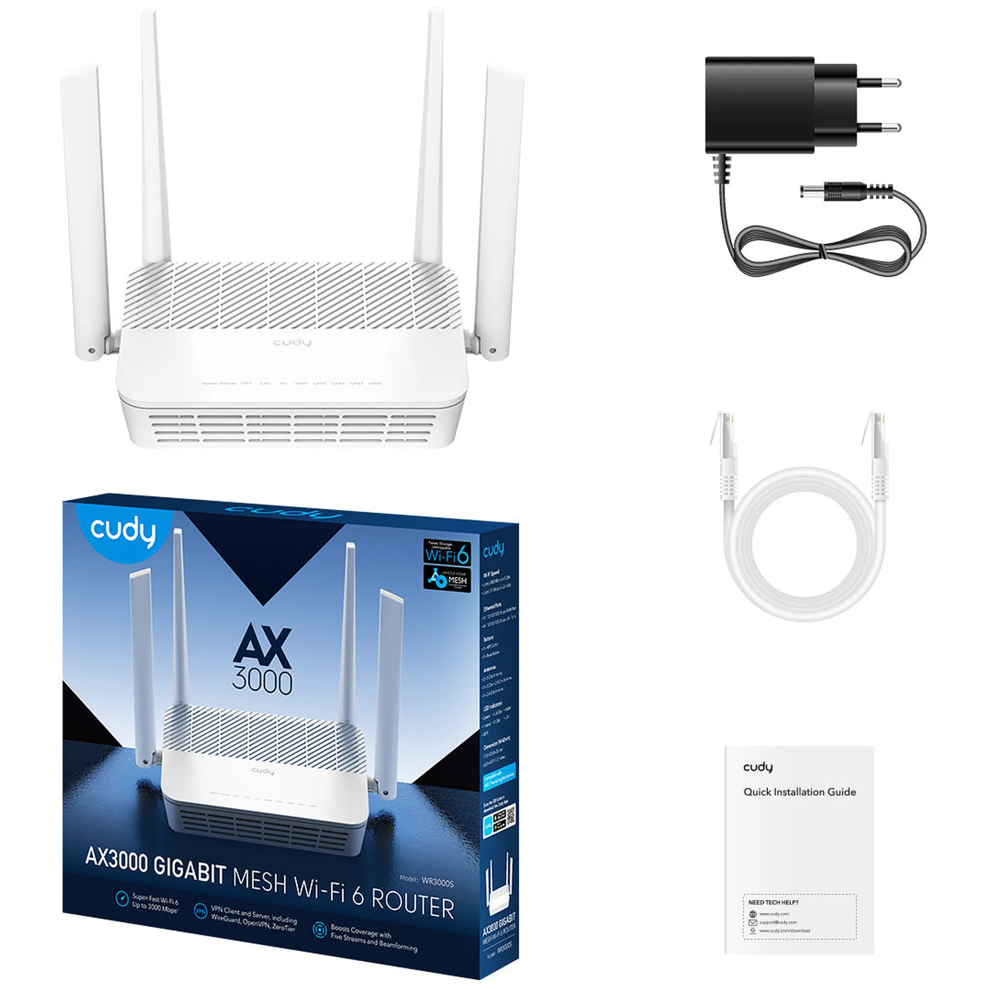 Купити Маршрутизатор Cudy WR3000S - фото 3
