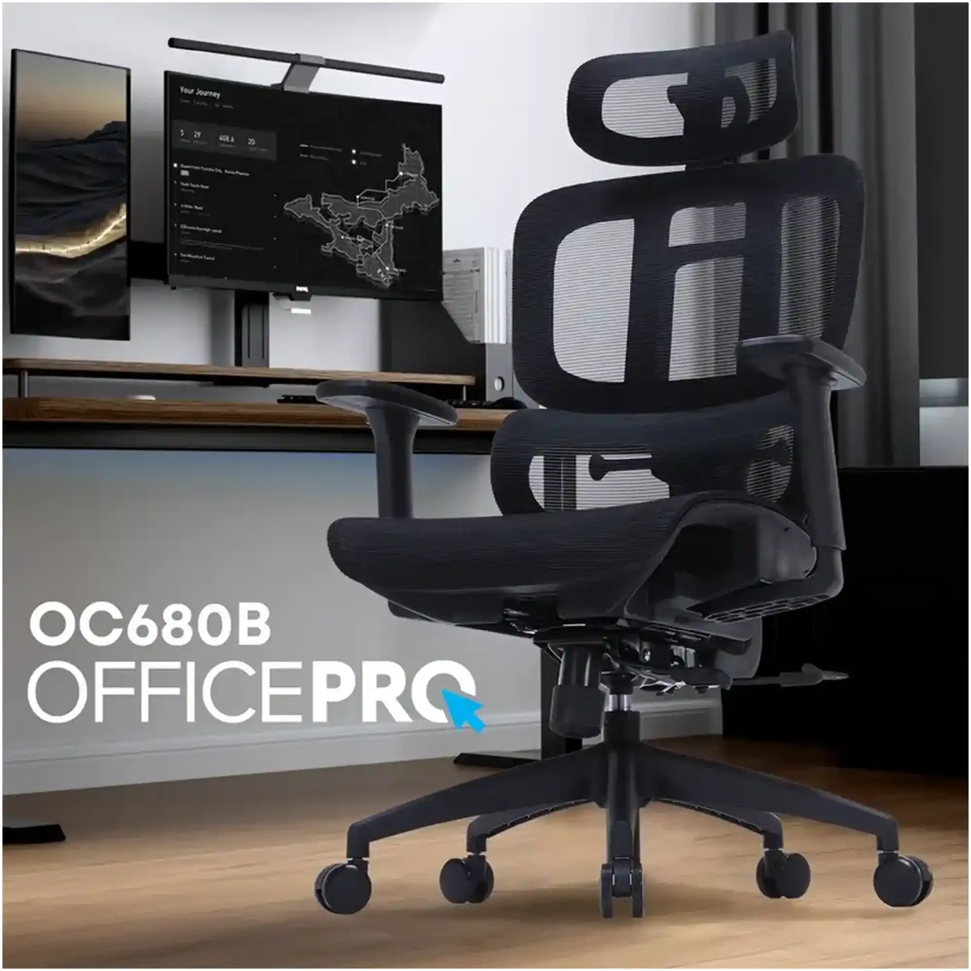 Купить Кресло офисное OfficePro OC680B Black - фото 7