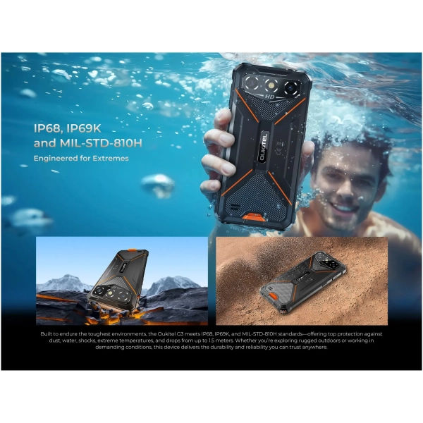 Купити Смартфон Oukitel G3 4/128GB Black (G3_BK) - фото 5