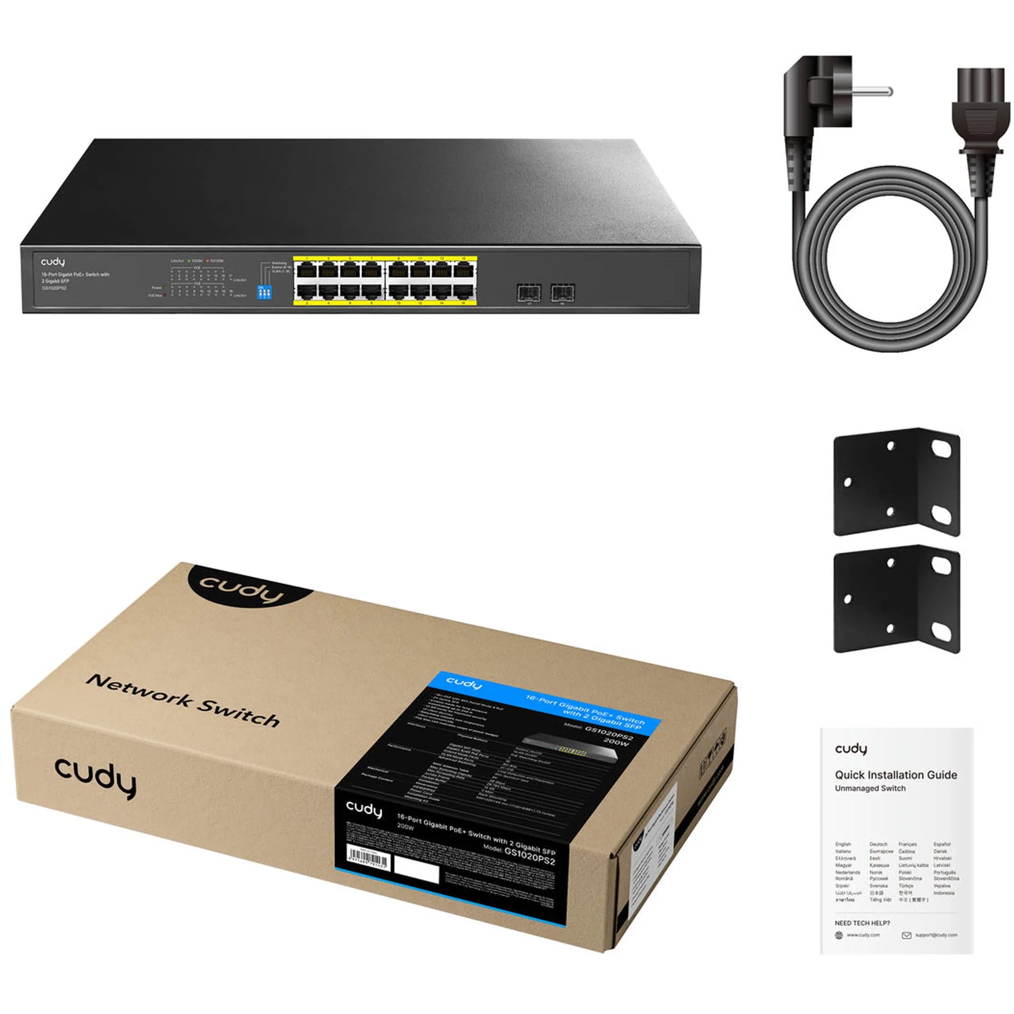 Купити Комутатор Cudy GS1020PS2 - фото 2